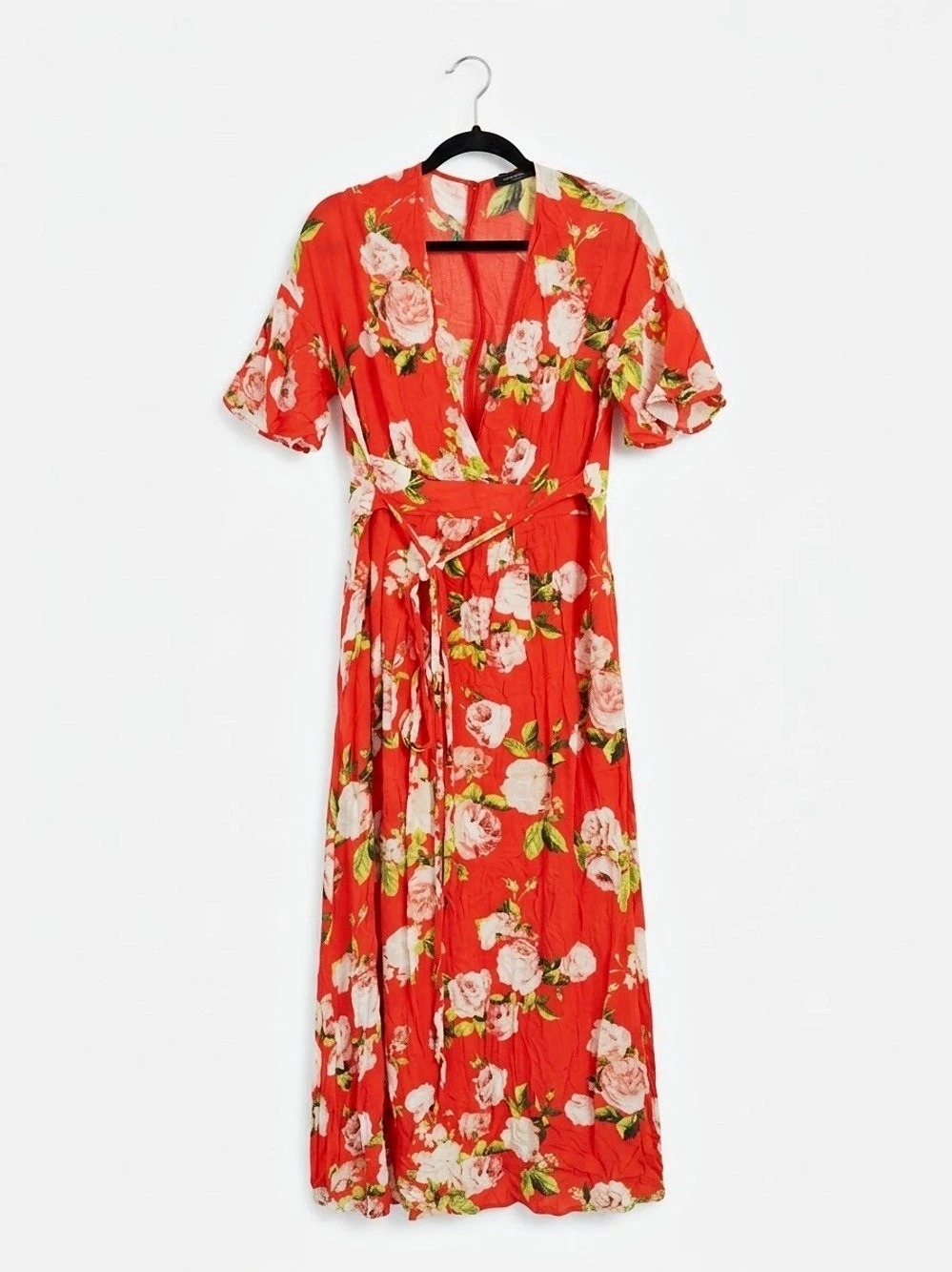 BCBGMaxAzria Floral Maxi Dress in Red